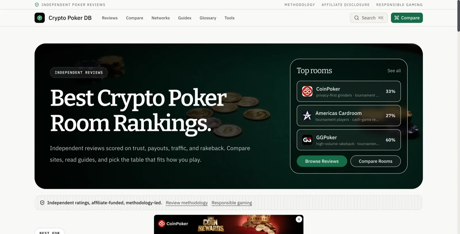 Crypto Poker DB project preview