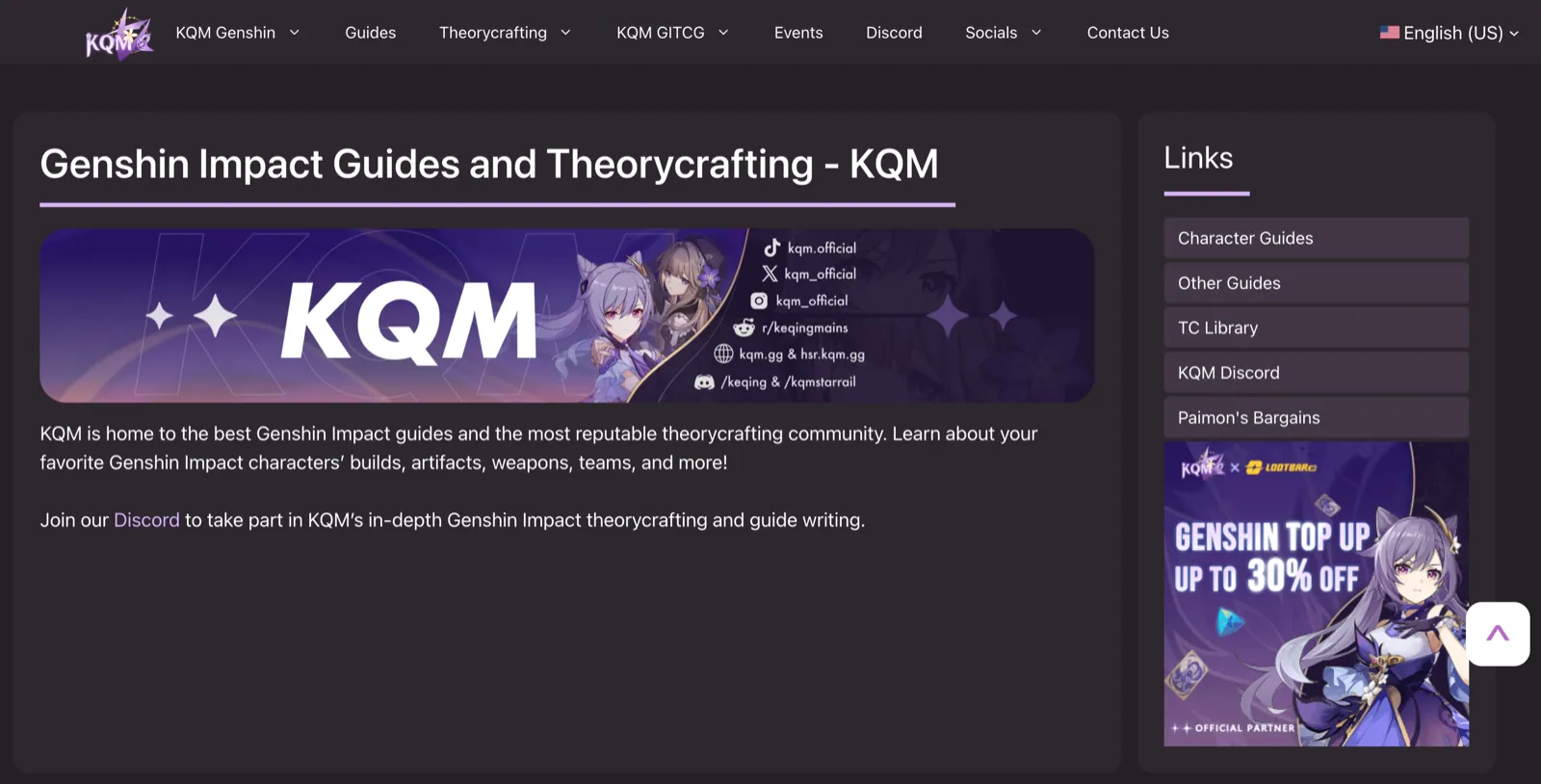 KeqingMains homepage